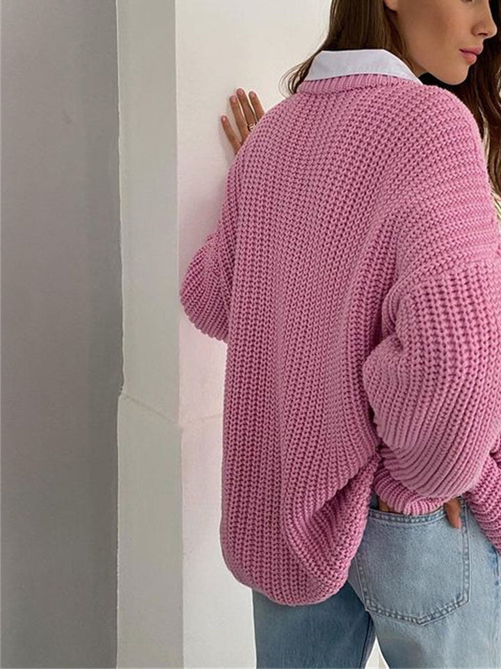 Jumper Women Oversized Chunky Knit – Winter