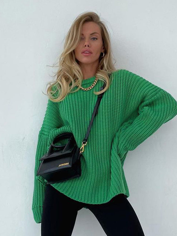 Jumper Women Oversized Chunky Knit – Winter