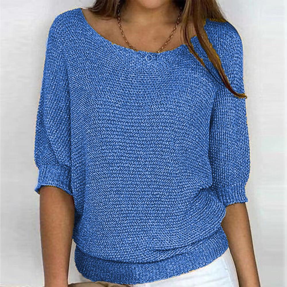 Jumper Women Loose Fit Knitted – Casual