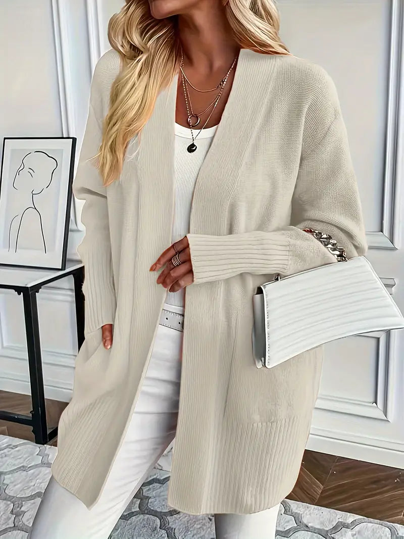 Cardigan Women Knitted with Pockets – Winter