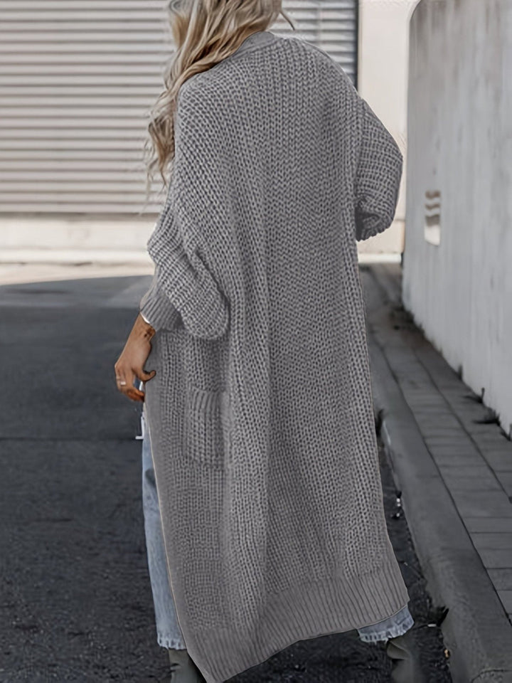 Cardigan Women Long Open Front with Pockets – Casual