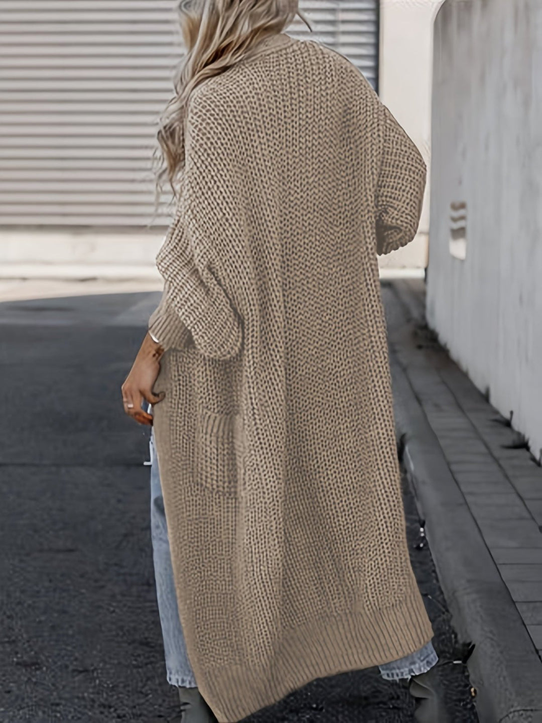 Cardigan Women Long Open Front with Pockets – Casual