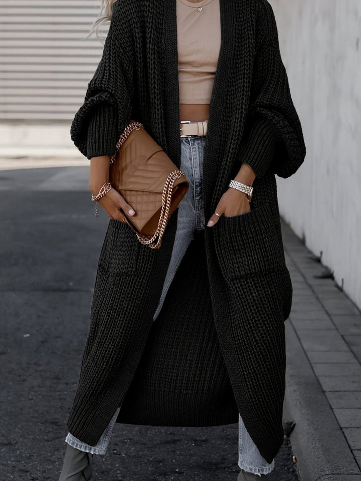 Cardigan Women Long Open Front with Pockets – Casual