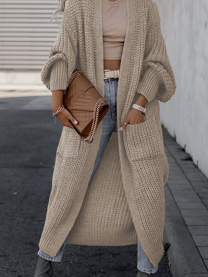 Cardigan Women Long Open Front with Pockets – Casual