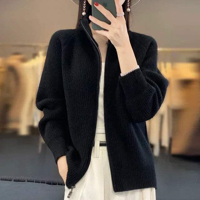 Cardigan Women Oversized Knitted Wool – Winter