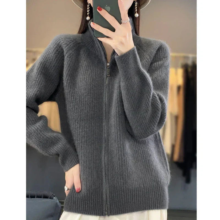 Cardigan Women Oversized Knitted Wool – Winter