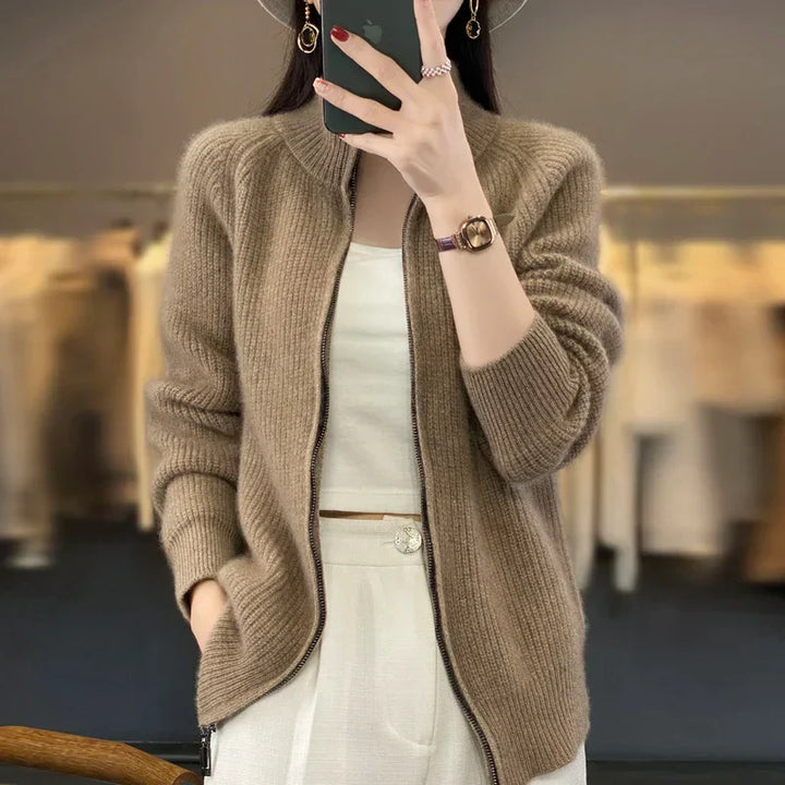 Cardigan Women Oversized Knitted Wool – Winter
