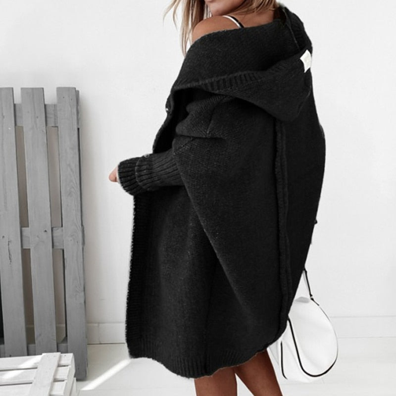 Cardigan Women Oversized Knitted – Casual