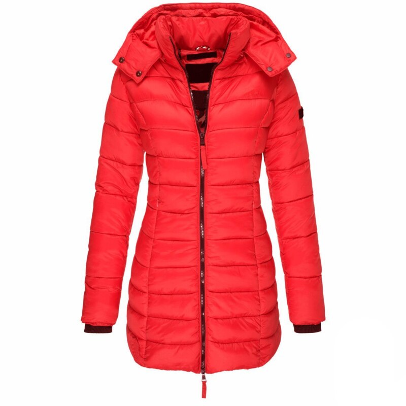 Coat Women Padded Hooded – Winter