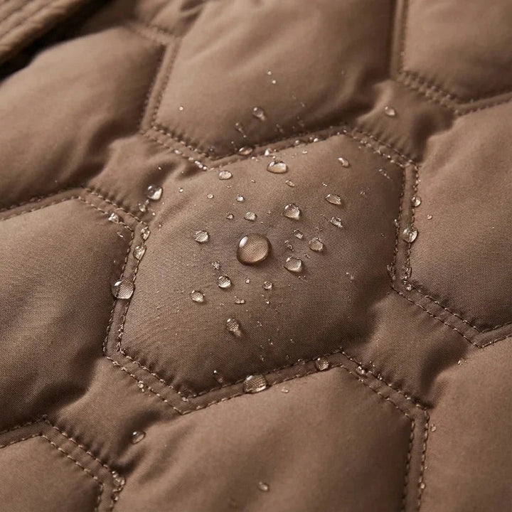 Coat Women Long Quilted with Hood – Winter