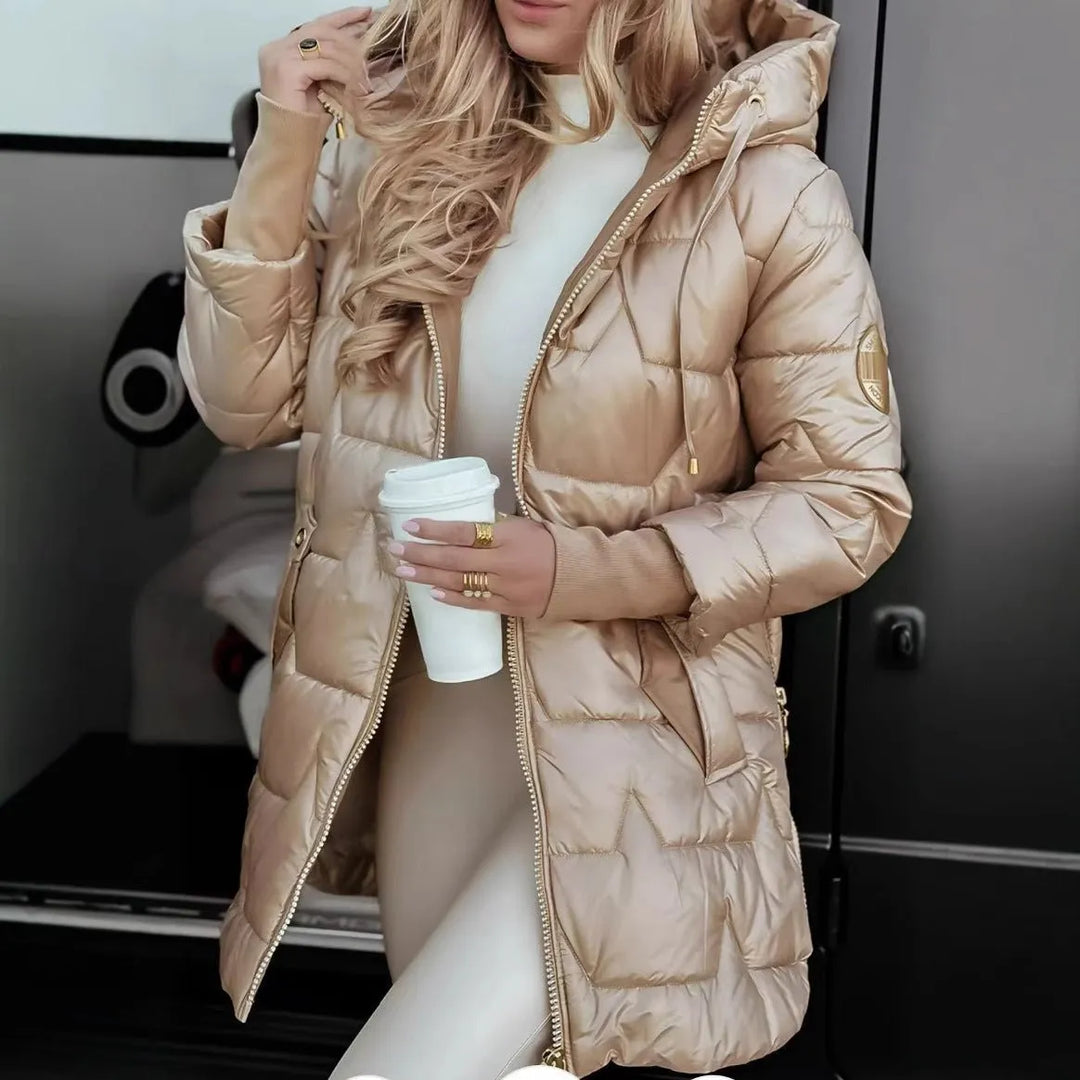 Jacket Women Lightly Padded Hooded – Winter