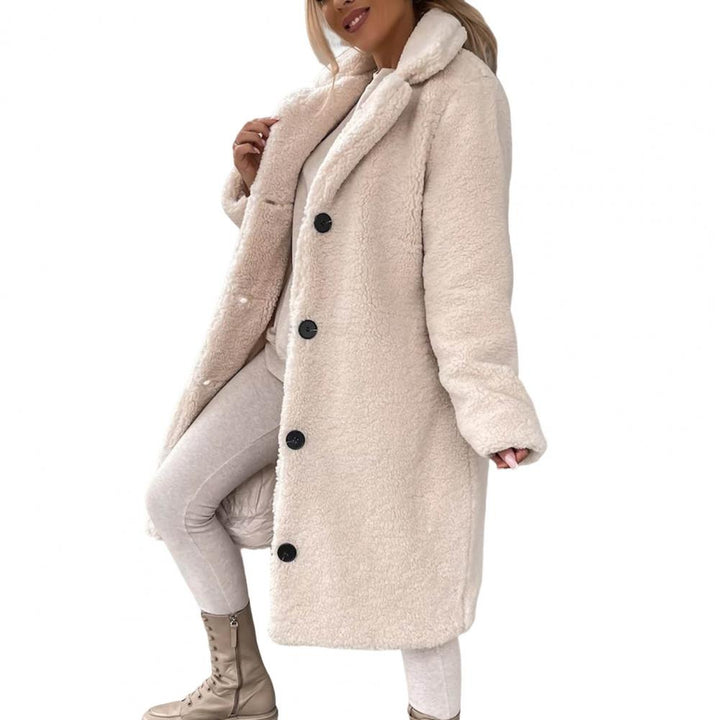 Coat Women Teddy Button Front – Winter