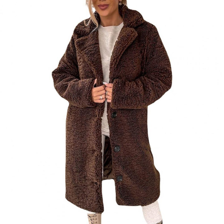 Coat Women Teddy Button Front – Winter