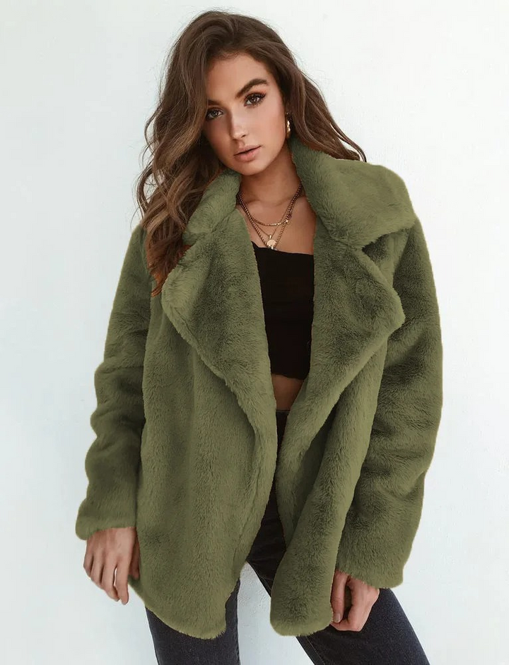 Coat Women Teddy Fleece Long – Winter