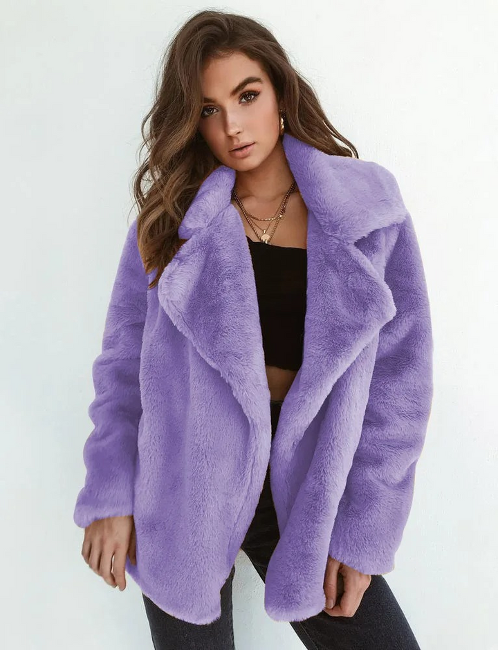 Coat Women Teddy Fleece Long – Winter