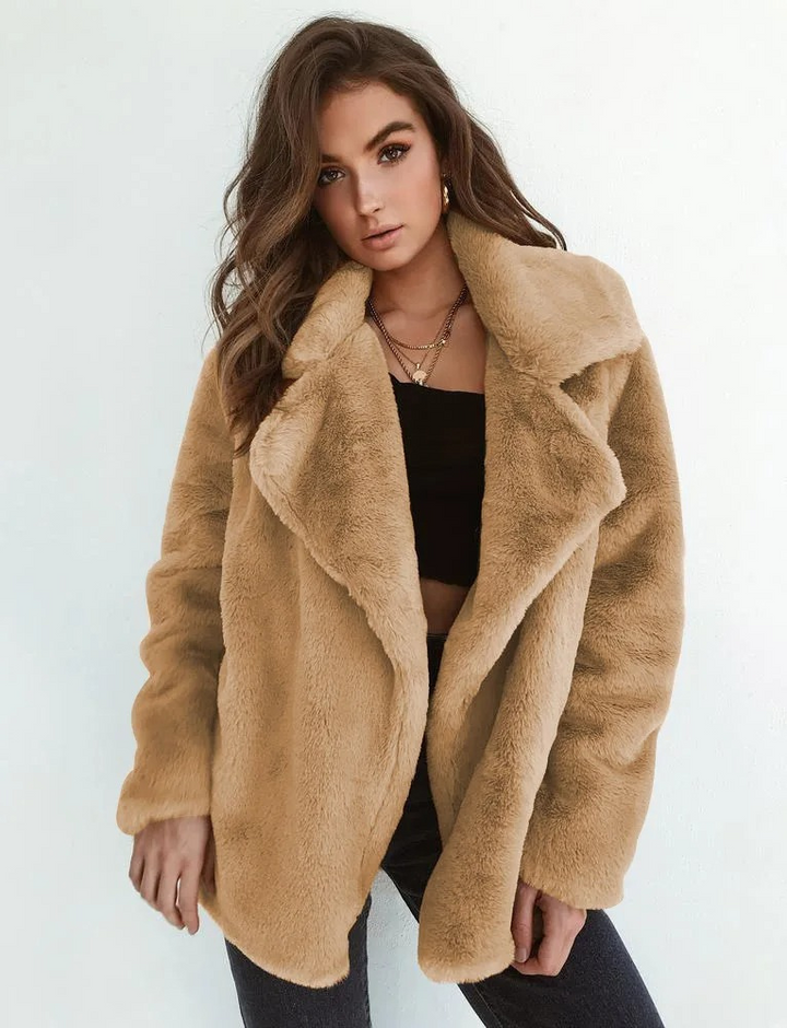 Coat Women Teddy Fleece Long – Winter