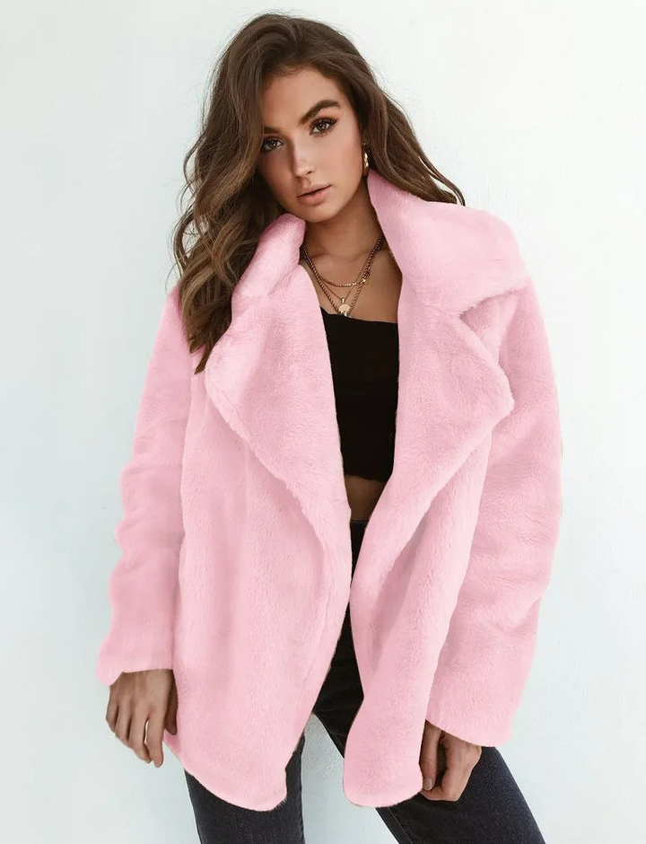Coat Women Teddy Fleece Long – Winter